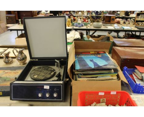 Ferguson record player & records