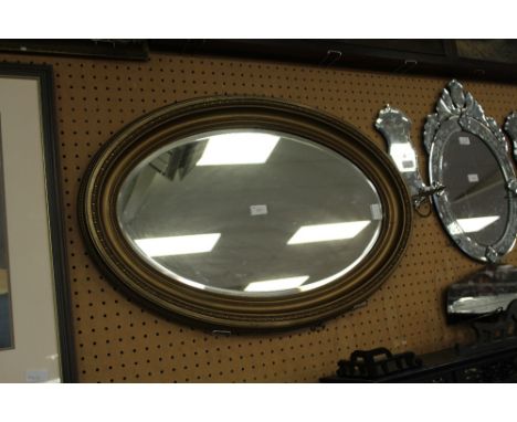 Victorian Oval Gilt Mirror
