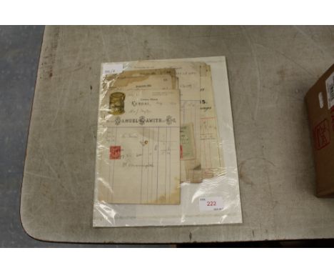 Selection of vintage Kendal related receipts