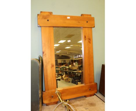 Large Ducal pine mirror