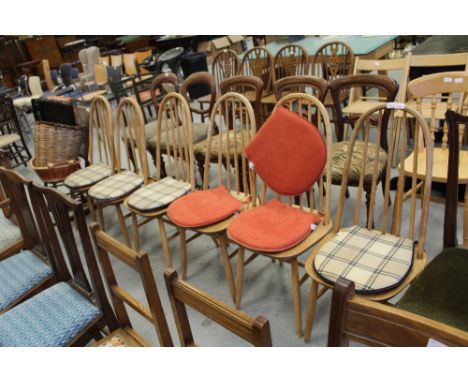 6 Ercol type stickback chairs