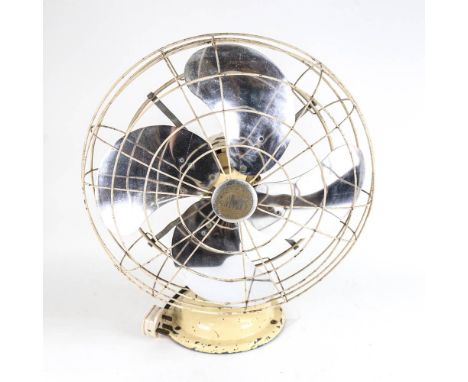 A Vintage Veritys Limit table-top fan, diameter 42cm 