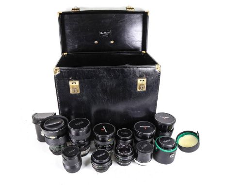 Various Vintage camera lenses, including Vivitar Series I, Hoya Zoom and Macro etc 