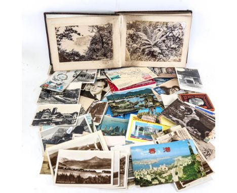 A box of loose Vintage postcards 
