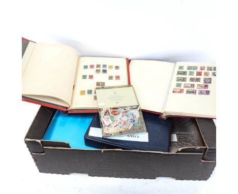 Various Vintage stamp albums 