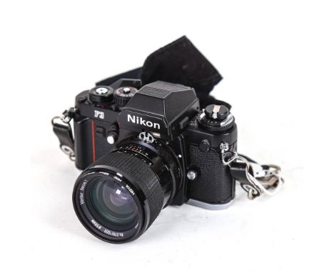 NIKON - a Vintage F3 35mm single lens reflex camera, with Vivitar Series I 28mm 1:1.9 lens and Skylight 58mm filter 