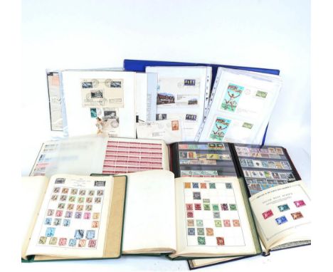 World stamp albums, First Day Covers etc 