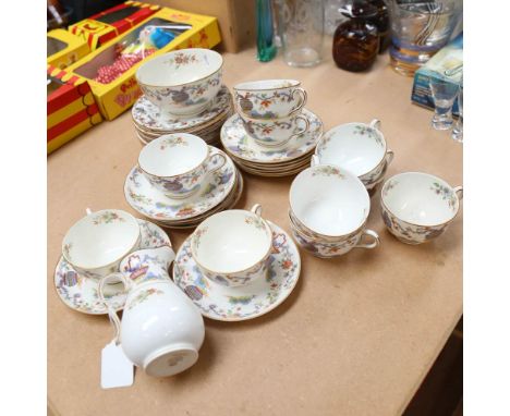 A Royal Worcester Chinese Garden tea service 