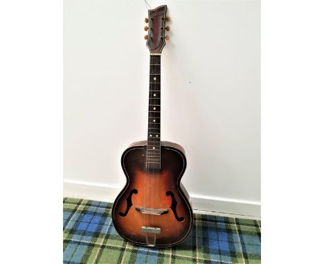 VALENCIA ACCOUSTIC GUITARwith mother of pearl inlaid discs to the neck 