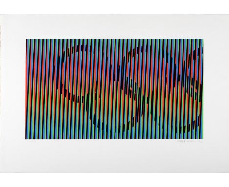 CARLOS CRUZ DÍEZ (Caracas, 1923-2019).Untitled, 1992, from the Suite Olympic Centennial.Silkscreen on 270 grams Vélin d'Arche