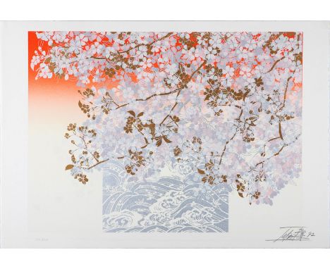 TOSHIMITSU IMAI (Kyoto, 1928 - 2002)Untitled, 1992, from the "Suite Olympic Centennial".Silkscreen on 270 gsm vélin d'Arches 