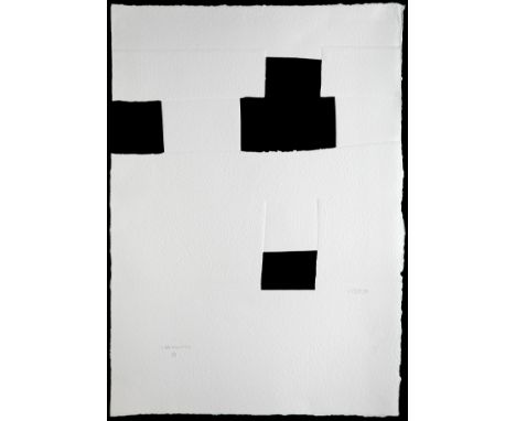 EDUARDO CHILLIDA JUANTEGUI (San Sebastian, 1924 - 2002).Untitled, from the Suite Olympic Centennial, 1992.Relief silkscreen o