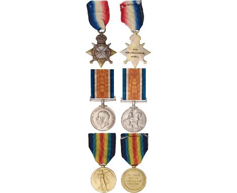 Campaign Groups and Pairs, A Great War Gallipoli, 2nd and 3rd Battle of Gaza Trio awarded to Private James McCorkindale, 1/6t