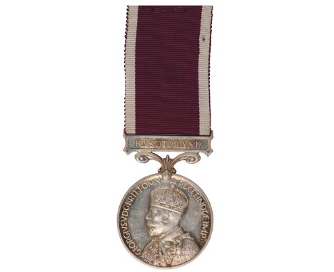 Long and Meritorious Service Medals, Army Long Service and Good Conduct Medal, Basutoland, George V, Britt Omn fixed suspensi