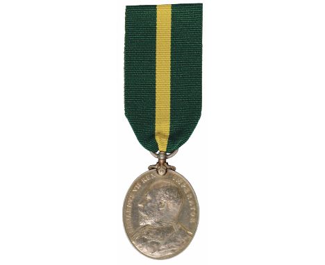 Single Orders and Decorations, Territorial Force Efficiency Medals, EVIIR, awarded to Driver W. Hinde 3rd West Riding Brigade