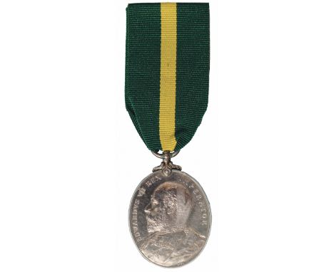 Single Orders and Decorations, Territorial Force Efficiency Medals, EVIIR, awarded to Serjeant W. Foster Forth/Clyde Royal Ga