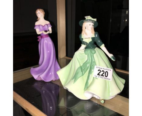 2 Royal Worcester Ladies - Holly and Pisces