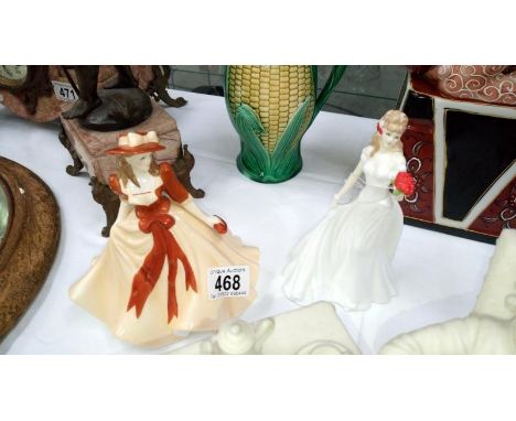 2 Royal Worcester ladies - Sarah and Wedding Day
