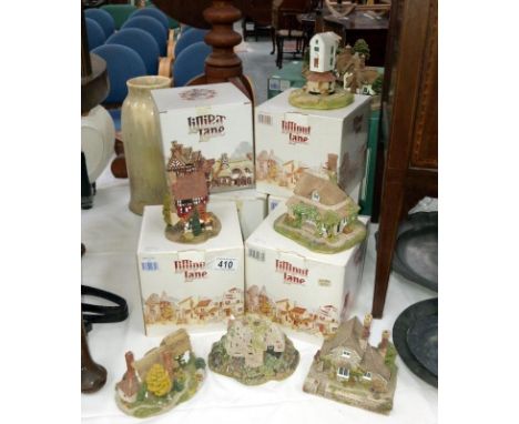 6 boxed Lilliput lane cottages including Jasmine cottage, Chiltern HIll etc