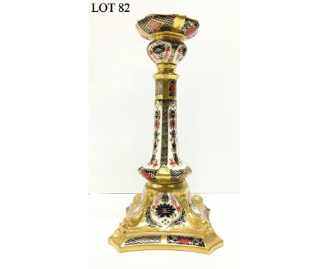 A Royal Crown Derby candlestick