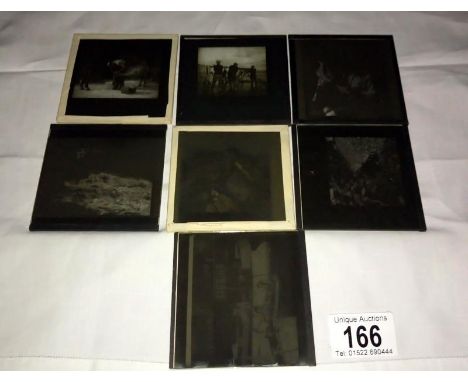 7 holiday themed magic lantern slides