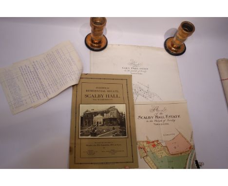 T W Whipp ARIBA Chartered Architect and Surveyor Scarborough - drawings and plans relating to the Glen Park Estate for Mr A W