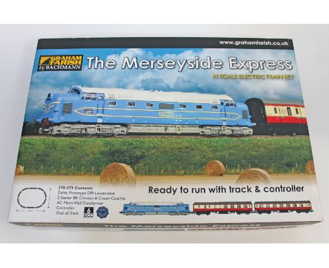 Graham Farish by Bachmann The Merseyside Express N Scale Electric Train set, boxed. Condition - appears unused.