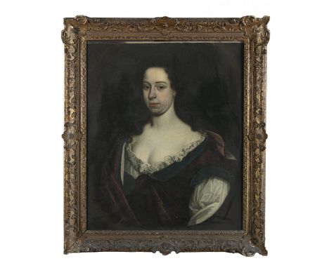 ENGLISH SCHOOL (17TH/18TH CENTURY)Portrait of a LadyOil on canvas, 74 x 61cmIn feigned oval