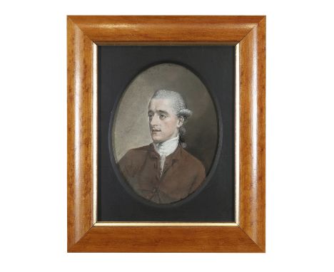 HUGH DOUGLAS HAMILTON RHA (1734-1808)Portrait of a gentleman; portrait of a lady with lace bonnetPastel on paper, 22.5 x 18cm