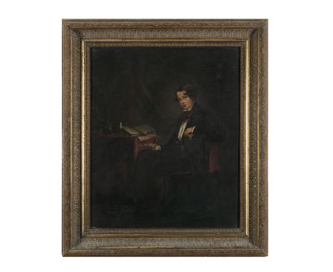 HENRY RICHARD GRAVES (1818-1882)Portrait of Frederick, Earl of BelfastOil on canvas, 43 x 36cmInscribed verso on stretcher 'F