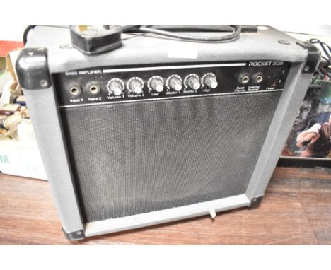 A vintage guitar or instrument amplifier by Rocket 20B for Bass