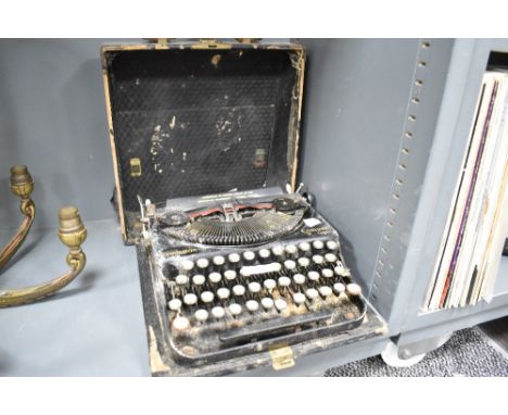 A vintage Remington typewriter