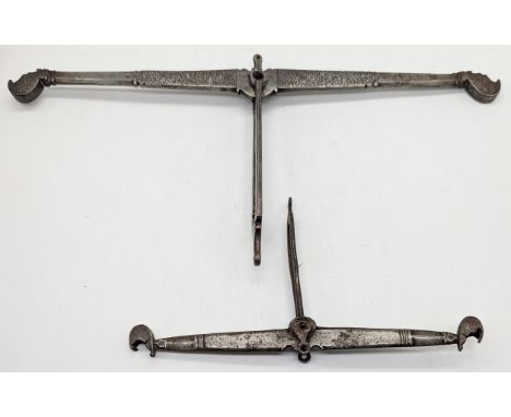 2 sets of 17th century Persian weighing scales