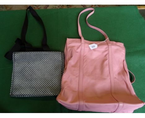 A ladies Italian tote bag in pink leather by Piazza Sempione, Milan, together with a Dorra handbag (original dust bag include