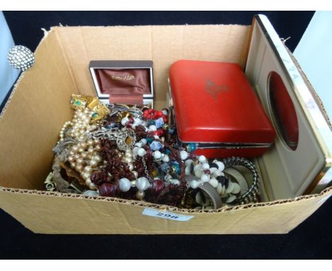 A large quantity of costume jewellery, to include: bracelets, necklaces, cufflinks and other items.