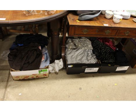 Three boxes of vintage clothing from the 1920's - 1950's
