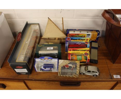 A Corgi vintage "Glory of Steam" Fullers Brewery lorry and trailers; together with Matchbox vehicles and others
