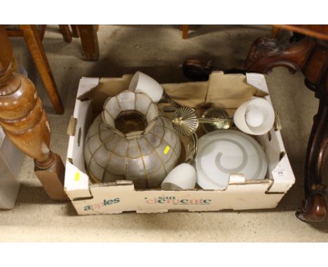 A box of light fittings