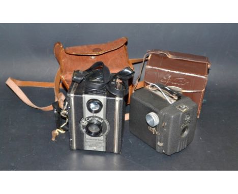 Cameras - A Coronet twelve-20 colour-filter model,cased; another, adauci,cased (2)