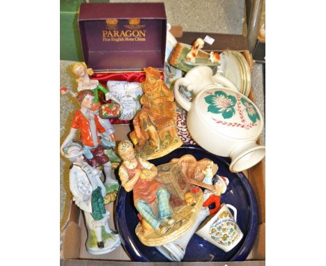 Ceramics - A Paragon Prince William twin handled commemoative beaker, boxed; a Naturecraft figure Hopeful; another,Toymaker; 