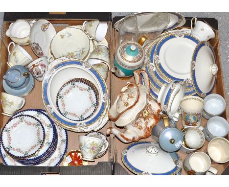 Ceramics - A Colclough tea service for six; another; a part dinner service; etc;qty