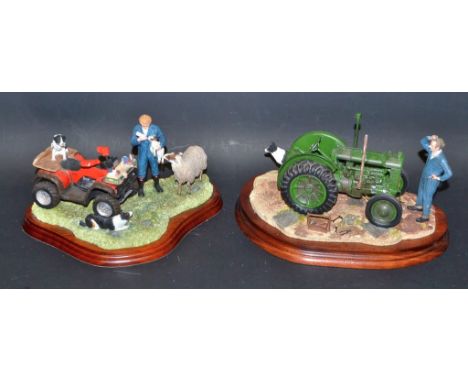 A Border Fine Arts model, Won't Start; another, A Helping Hand, both boxed (2)