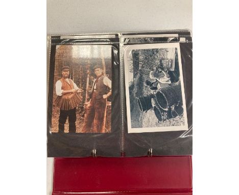 Two Albums of vintage postcards, one of which is mainly WWII based.