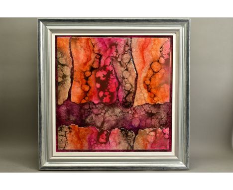KERRY DARLINGTON (BRITISH 1974) 'HESSONITE' an abstract 3D mixed media piece from The Unique Editions Range, signed bottom ri