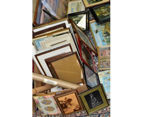 PAINTINGS AND PRINTS, ETC, to include Jenni Evans coastal landscape box canvas oils, John Worsdale landscape watercolour, two