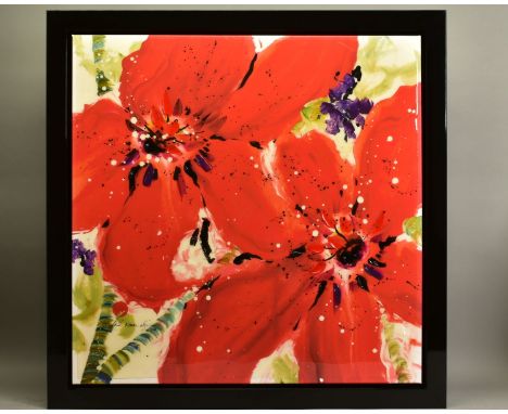 DANIELLE O'CONNOR AKIYAMA (CANADIAN 1957) 'JOURNEY II' a limited edition print of blossoms 52/195, signed bottom left, no cer