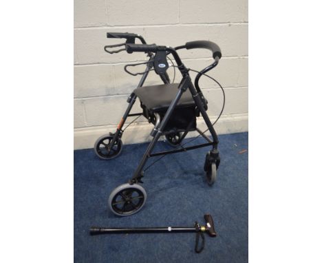 A DAYS DISABILITY WALKER, and a walking stick (2)