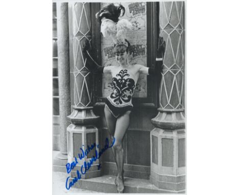 Carol Cleveland signed 12x8 inch vintage black and white photo. Good condition Est.
