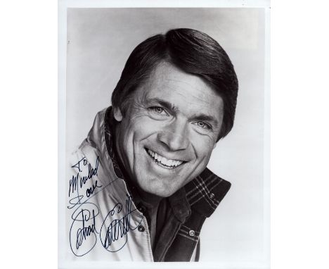 Chad Everett signed 10x8inch black and white photo. Dedicated. Good condition Est.