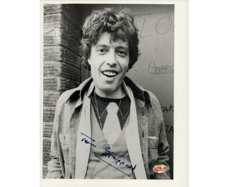 Tom Stoppard signed 10x8 inch black and white vintage photo. Good condition Est.
